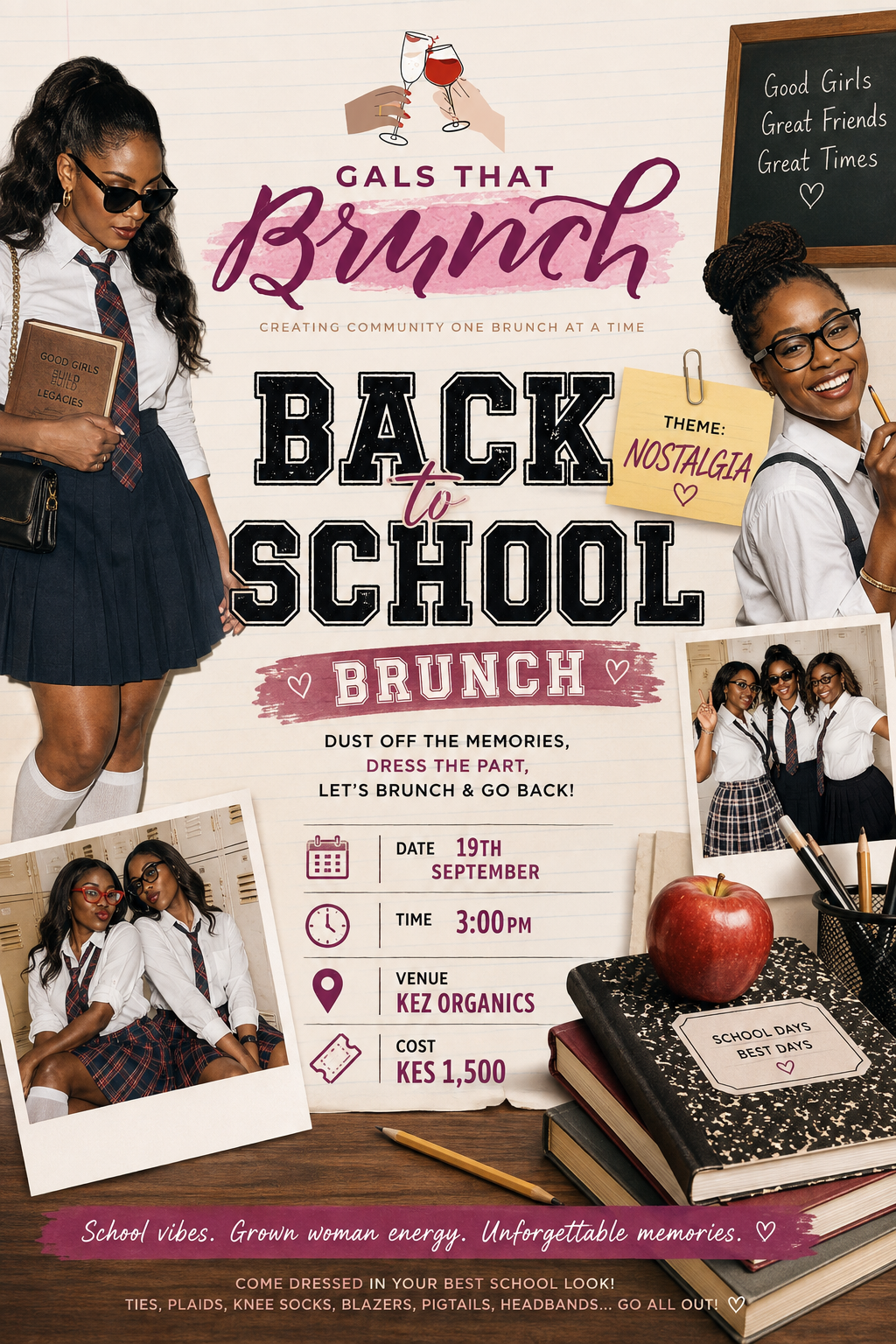 Poster for Back To School BRUNCH