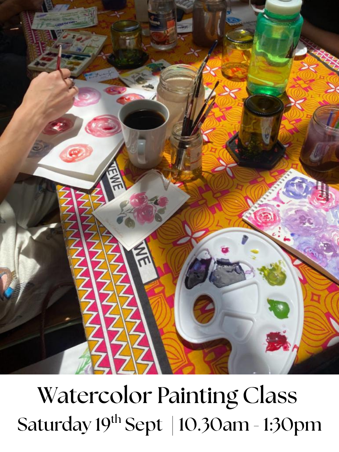 Poster for Watercolor Class