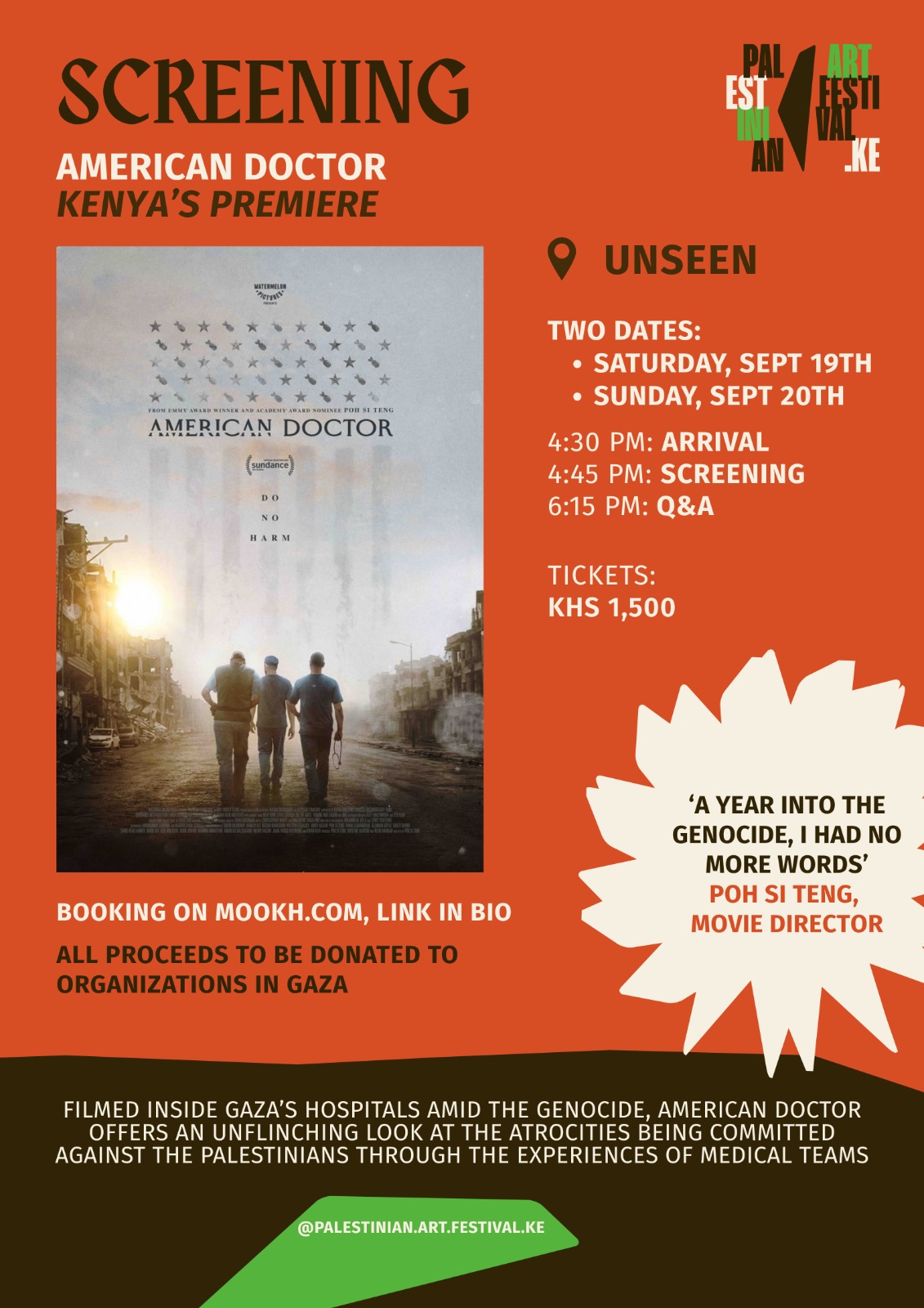 Poster for Screening: American Doctor - Kenya's Premiere