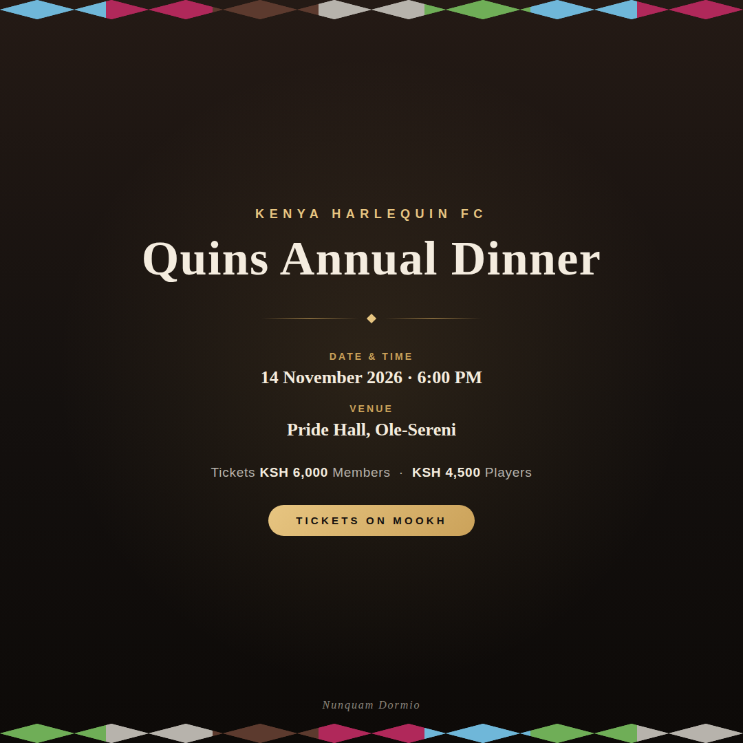 The 2026 Quins Annual Dinner