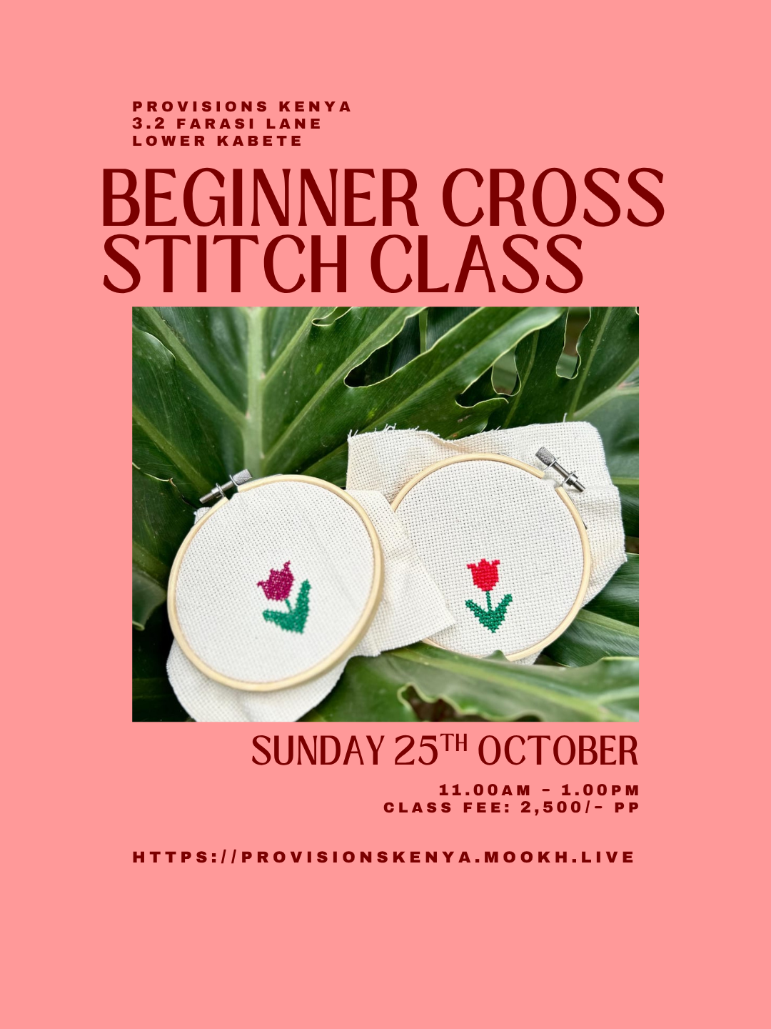 Beginner Cross Stitch Class