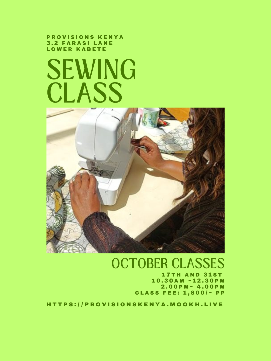Beginner Sewing Class