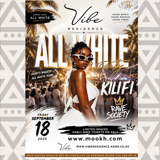 Poster for All White Party Kilifi