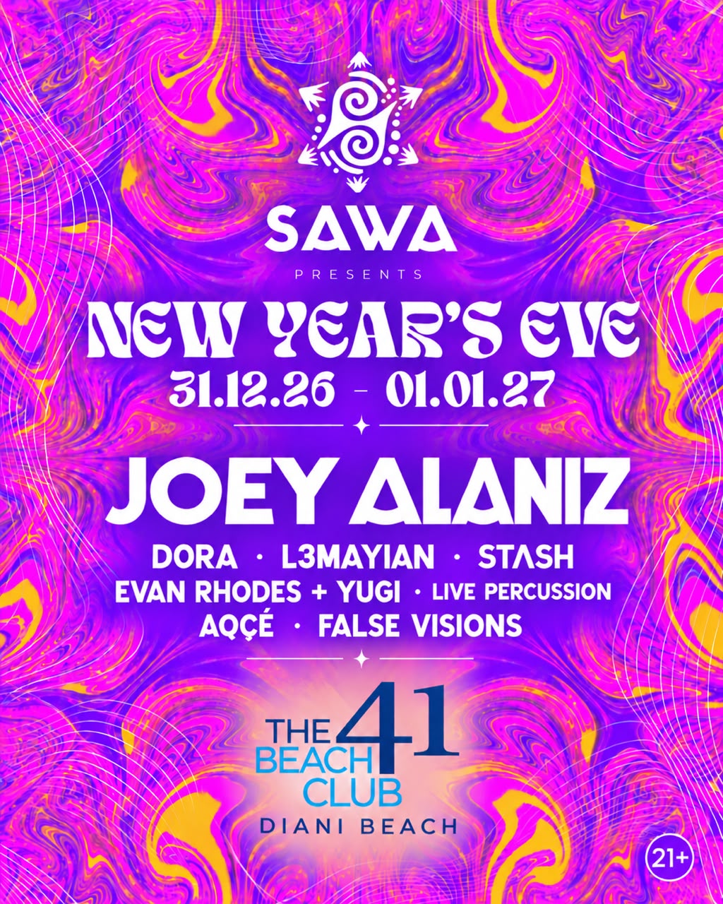 NYE - SAWA - EARLY BIRD TICKET poster